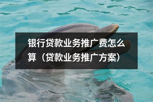 银行贷款业务推广费怎么算（贷款业务推广方案）