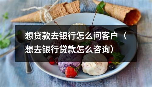 想贷款去银行怎么问客户（想去银行贷款怎么咨询）