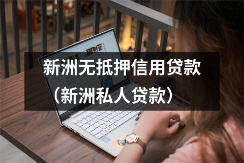 新洲无抵押信用贷款（新洲私人贷款）