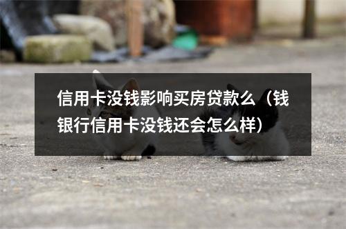 信用卡没钱影响买房贷款么（钱银行信用卡没钱还会怎么样）
