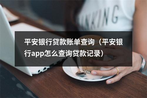 平安银行贷款账单查询（平安银行app怎么查询贷款记录）