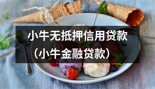 小牛无抵押信用贷款（小牛金融贷款）