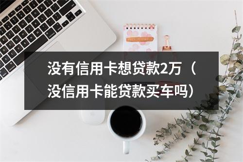 没有信用卡想贷款2万（没信用卡能贷款买车吗）