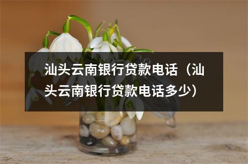 汕头云南银行贷款电话（汕头云南银行贷款电话多少）