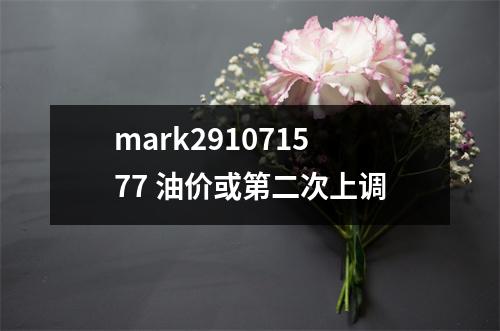 mark291071577 油价或第二次上调