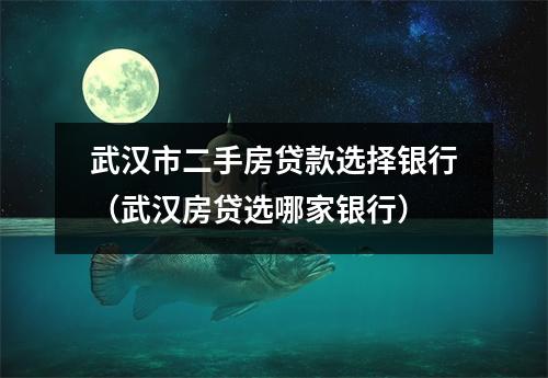 武汉市二手房贷款选择银行（武汉房贷选哪家银行）