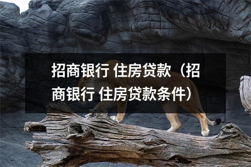 招商银行 住房贷款(招商银行 住房贷款条件)