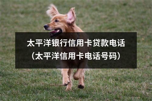 太平洋银行信用卡贷款电话（太平洋信用卡电话号码）