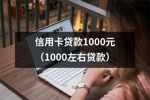 信用卡贷款1000元（1000左右贷款）