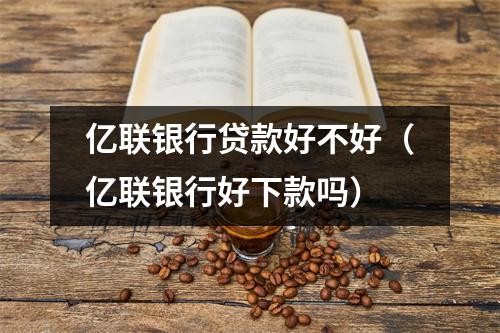 亿联银行贷款好不好（亿联银行好下款吗）