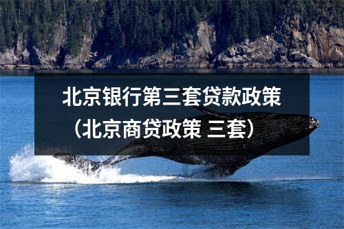 北京银行第三套贷款政策（北京商贷政策 三套）