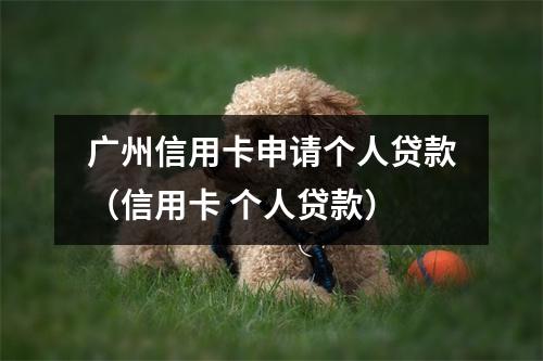 广州信用卡申请个人贷款（信用卡 个人贷款）