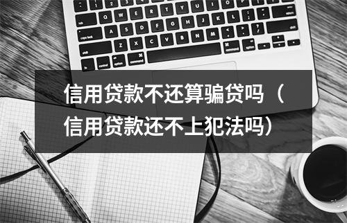 信用贷款不还算骗贷吗（信用贷款还不上犯法吗）