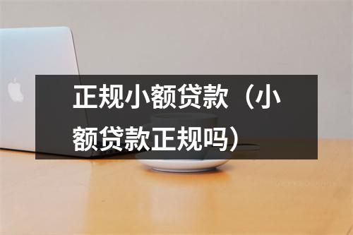 正规小额贷款（小额贷款正规吗）