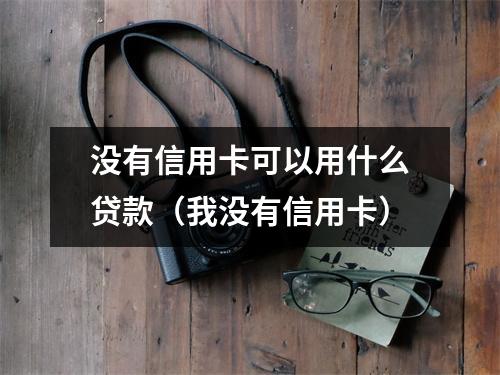 没有信用卡可以用什么贷款（我没有信用卡）