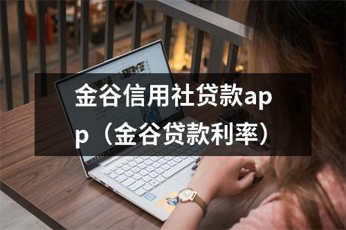 金谷信用社贷款app（金谷贷款利率）