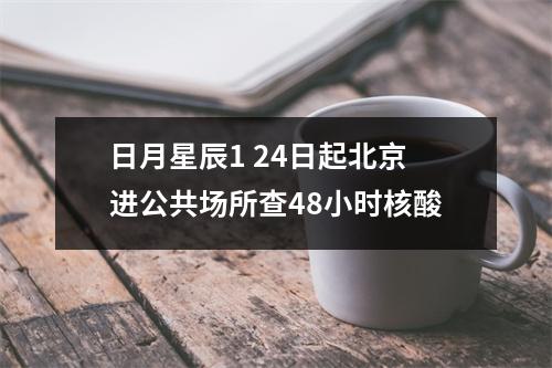 日月星辰1 24日起北京进公共场所查48小时核酸