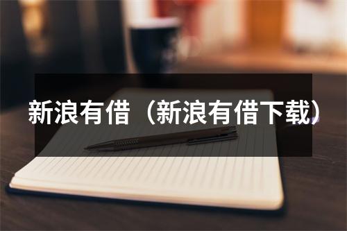 新浪有借（新浪有借下载）