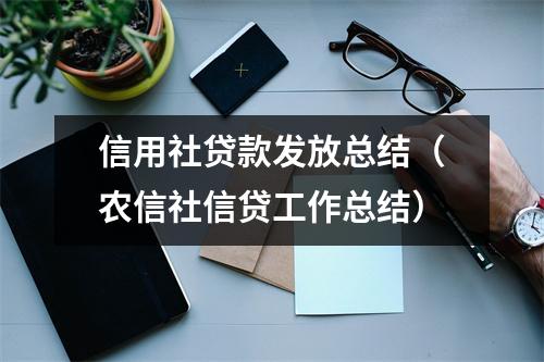 信用社贷款发放总结（农信社信贷工作总结）