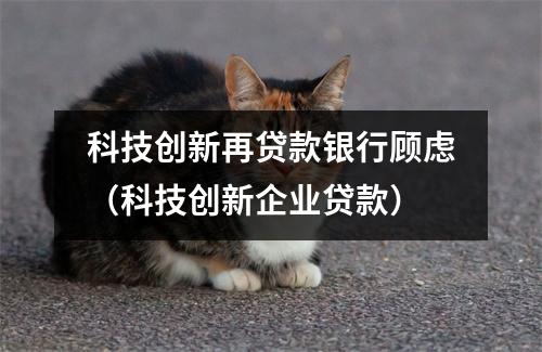 科技创新再贷款银行顾虑（科技创新企业贷款）