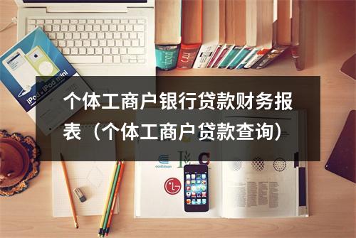 个体工商户银行贷款财务报表（个体工商户贷款查询）