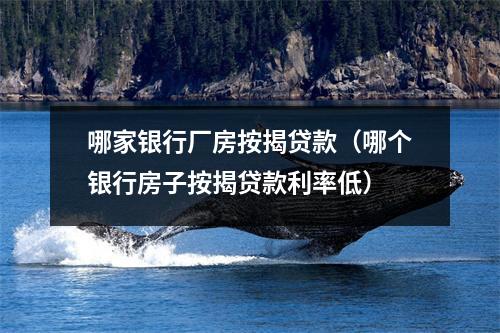哪家银行厂房按揭贷款（哪个银行房子按揭贷款利率低）