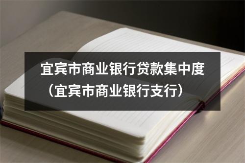 宜宾市商业银行贷款集中度（宜宾市商业银行支行）