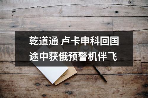 乾道通 卢卡申科回国途中获俄预警机伴飞