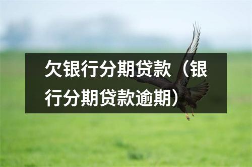 欠银行分期贷款（银行分期贷款逾期）