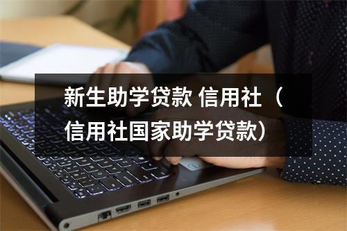 新生助学贷款 信用社（信用社国家助学贷款）