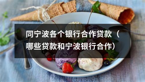 同宁波各个银行合作贷款（哪些贷款和宁波银行合作）