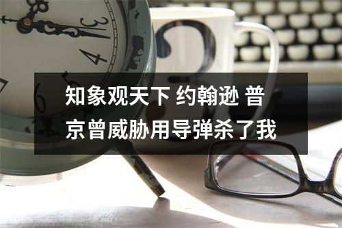 知象观天下 约翰逊 普京曾威胁用导弹杀了我