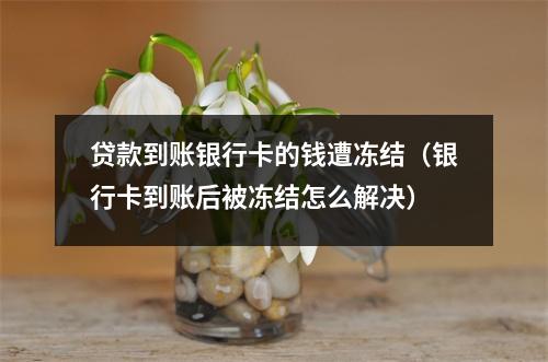 贷款到账银行卡的钱遭冻结（银行卡到账后被冻结怎么解决）