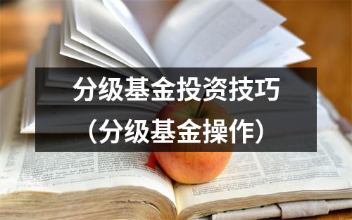 分级基金投资技巧（分级基金操作）
