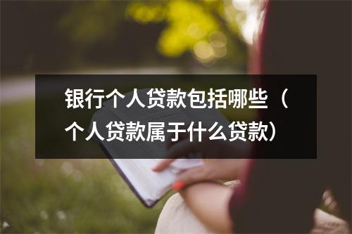 银行个人贷款包括哪些（个人贷款属于什么贷款）
