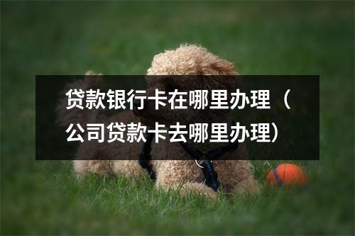贷款银行卡在哪里办理（公司贷款卡去哪里办理）