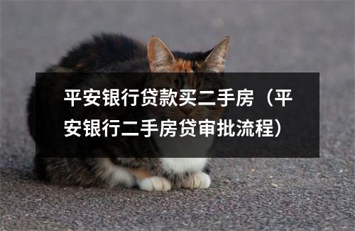 平安银行贷款买二手房（平安银行二手房贷审批流程）