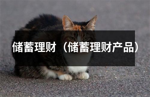 储蓄理财（储蓄理财产品）