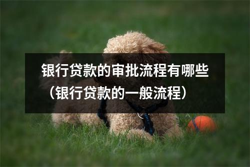 银行贷款的审批流程有哪些（银行贷款的一般流程）