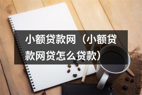 小额贷款网（小额贷款网贷怎么贷款）