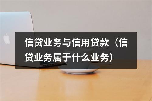 信贷业务与信用贷款（信贷业务属于什么业务）
