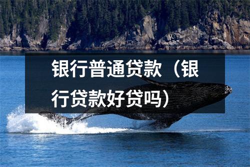 银行普通贷款（银行贷款好贷吗）