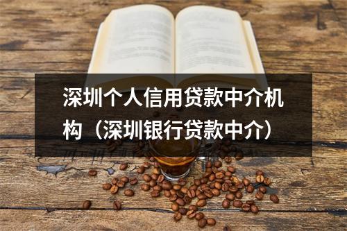 深圳个人信用贷款中介机构（深圳银行贷款中介）