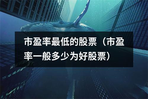 市盈率最低的股票（市盈率一般多少为好股票）