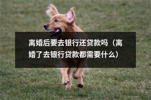 离婚后要去银行还贷款吗（离婚了去银行贷款都需要什么）