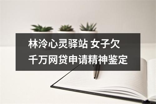 林泠心灵驿站 女子欠千万网贷申请精神鉴定