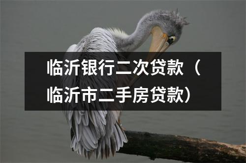 临沂银行二次贷款（临沂市二手房贷款）