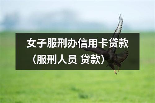女子服刑办信用卡贷款(服刑人员 贷款)