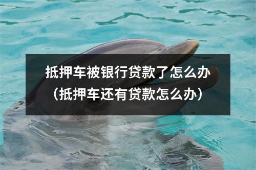 抵押车被银行贷款了怎么办（抵押车还有贷款怎么办）