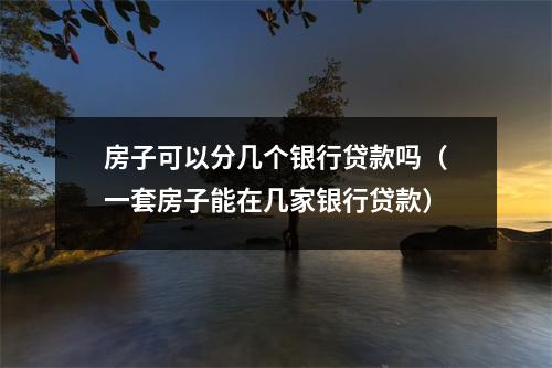 房子可以分几个银行贷款吗（一套房子能在几家银行贷款）